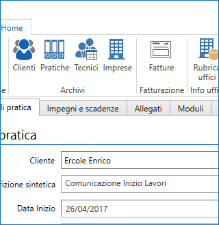 Gestione delle Pratiche Gestione delle Pratiche